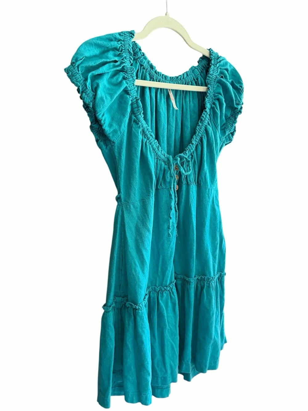 Free People Teal Mini Dress